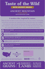 Taste of the Wild® Ancient Mountain with Roasted Lamb Dog Food 5 Lbs