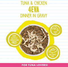 Weruva Best Feline Friend (B.F.F.) Tuna & Chicken 4-Eva with Tuna & Chicken in Gravy Cat Food