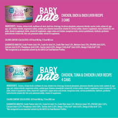 Tiki Cat Baby Pate Wet Cat Food for Kittens Variety Pack
