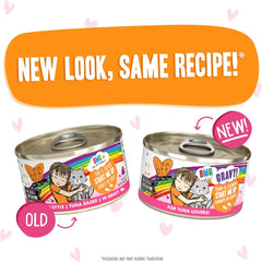 Weruva B.F.F. OMG - Best Feline Friend Oh My Gravy!, Tuna & Salmon Start Me Up with Tuna & Salmon