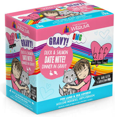 Weruva B.F.F. OMG - Best Feline Friend Oh My Gravy!, Date Nite! with Duck & Salmon in Gravy Cat Food