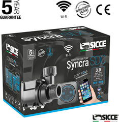 SICCE Syncra SDC 3.0 Water Pump 260-800 gph WIFI Apex Controllable Aquarium DC Return with Controller | Quiet Freshwater Saltwater Fish Tank Sump Pond
