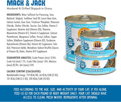Weruva Classic Cat Food, Mack & Jack with Mackerel & Grilled Skipjack in Gravy (Pack of 24)