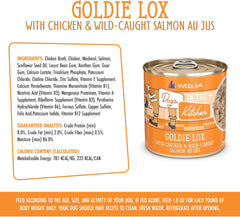 Weruva Dogs in The Kitchen, Goldie Lox with Chicken & Wild-Caught Salmon Au Jus Dog Food (Pack of 12)