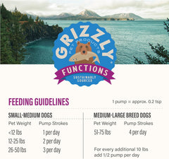 Grizzly Pet Products Krill Oil Liquid Antioxidant Product for Dogs and Cats, 8 Ounce