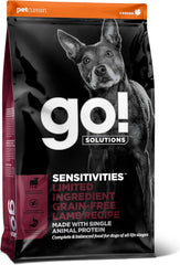 Go! Solutions Sensitivities Limited Ingredients, Grain-Free Dry Dog Food, Lamb Recipe for Sensitive Stomach