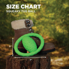 Playology Hound2O Outdoor Dog Toys | Interactive Squeaky Ball - Tug of War Dog Toy | Bright Chew Toy Floats for Water Adventures