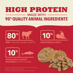 ACANA Freeze Dried Dog Food Meal & Topper, Grain Free High Protein Farm-Raised Beef Recipe