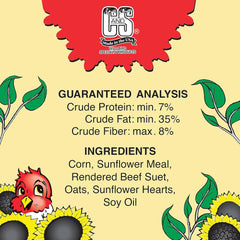 C&S Sunflower Delight No Melt Suet Dough Single Packs, 11.75 oz