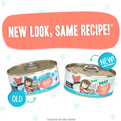 Weruva B.F.F. Play - Best Feline Friend Paté Lovers, Aw Yeah!, Salmon & Tuna Tuck Me in with Salmon & Tuna