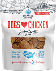 Farmland Traditions Dogs Love Chicken Jerky Dog Treats with Only 3 Ingredients and No Fillers