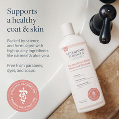 Veterinary Formula Clinical Care Hot Spot & Itch Relief Medicated Shampoo for Dogs and Cats – Helps Alleviate Sensitive Skin, Scratching, and Licking of Coat