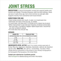 HomeoPet Joint Stress, Joint Support for Dogs and Cats, Liquid Pet Meds to Support Healthy Joint Movement, 15 Milliliters