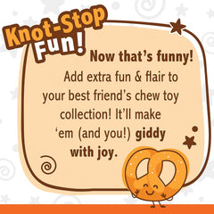 Nylabone Pretzel Power Chew Toy for Dogs, Dog Toys for Aggressive Chewers, Bacon & Peanut Butter Flavor, Small Dogs