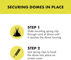 Zilla Mounting Spring Clip, Fits Most Lighting Domes