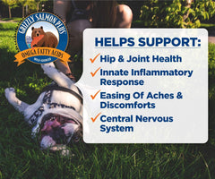 Grizzly Pet Products Salmon Plus Omega 3-6-9 Food Supplement for Dogs and Cats
