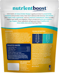 Solid Gold Air Dried Dog Food Toppers for Picky Eaters - Healthy Dog Treats Made with Real Chicken to Serve as Meal Topper or Dog Treat - Supports Muscle Growth, Immunity, and Healthy Digestion 1-lb