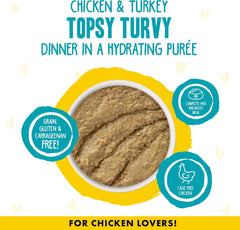 Weruva B.F.F. Play - Best Feline Friend Paté Lovers, Aw Yeah!, Chicken & Turkey Topsy Turvy with Chicken & Turkey