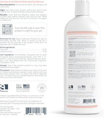 Veterinary Formula Clinical Care Hot Spot & Itch Relief Cat & Dog Medicated Conditioner – Oatmeal Conditions Skin for a Lustrous Coat, Formulated to Help Alleviate Itchy Skin