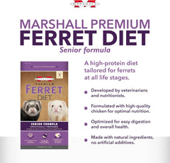 Marshall Pet Products Premium Ferret Diet Senior Formula Dry Food 1ea/4 lb