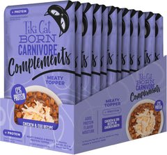 Tiki Cat Born Carnivore Complements Wet Cat Food Topper, Chicken & Egg