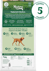 Nutro Natural Choice Puppy Dry Dog Food, Chicken and Brown Rice Recipe, 5 lbs.