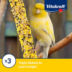 Vitakraft Crunch Sticks for Canaries and Finches - Egg and Honey - Pet Bird Treat Toy