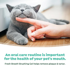 TropiClean Fresh Breath Toothbrush and Toothpaste Kit for Cats, Teeth Cleaning Kit for Plaque & Tartar Removal