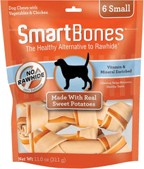 SmartBones Sweet Potato Dog Chews Rawhide-Free Dog Chews Made With Real Meat and Vegetables