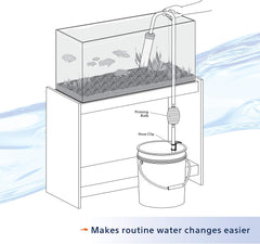 Aqueon® Siphon Vacuum Gravel Cleaner with Bulb Large 10 Inch