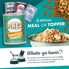 Fromm Diner Classics Charlie's Chicken Pot Pie Pate Dog Food - Premium Wet Dog Food - Chicken Recipe - Case of 12 Cans