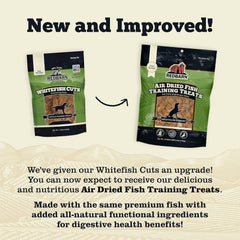 Redbarn Pet Products All-Natural Air Dried Fish Training Treats for Puppies & Dogs – Grain-Free Single Protein Rewards Made in USA for Small, Medium, & Large Breeds - 6 oz Resealable Bag