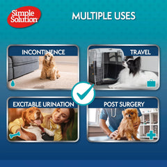 HERO PET Simple Solution Disposable Dog Diapers for Female Dogs | Super Absorbent Leak-Proof Fit