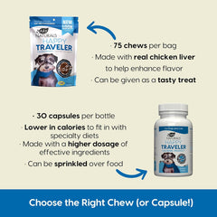 Ark Naturals Happy Traveler Chews - 1.98 oz, Blues/Purples (326003)