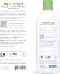 Veterinary Formula Smart Coat Complex Triple Strength Dirty Dog Concentrated Shampoo – DirtRepel Tech Cleans Extra Dirty and Smelly Dogs – Contains Shea Butter and Aloe Vera to Soothe