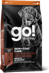 Go! Solutions Skin + Coat Care, Dry Dog Food, Large Breed Adult Salmon Recipe with Grains