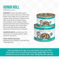 Weruva Truluxe Cat Food, Honor Roll with Wild-Caught Saba in Gravy (Pack of 24)