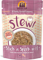 Weruva Classic Cat Stews, Stick A Spork in It with Duck & Salmon in Gravy (Pack of 12)