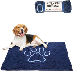 Dog Gone Smart Dirty Dog Doormat - Fast Drying Rug with Super Gripper Backing for Clean Floors - Super Absorbent and Machine Washable Mat for Muddy Paws
