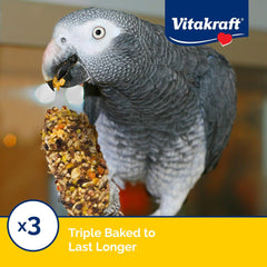Vitakraft Crunch Sticks Parrot Treat - Apple and Honey - Pet Bird Treat Toy