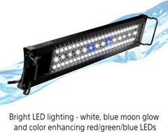 Aqueon LED OptiBright MAX Fish Tank Aquarium Light with Remote Control