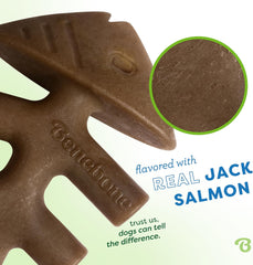 Benebone Fishbone Durable Dog Chew Toy for Aggressive Chewers, Real Fish, Made in USA