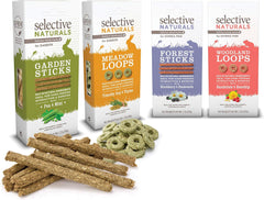 Petfoods 3 Pack of Selective Naturals Garden Sticks Rabbit Treats, 2.1 Ounces each, with Pea and Mint