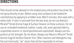 Nature's Miracle Small Animal Cage and Surface Cleaner, Bio-Enzymatic Cleaning Formula, Destroy Tough Stains and Odors, 24 Ounces