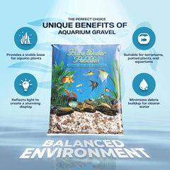 Cumberland River Aquarium Gravel - Non-Toxic, Colorfast, Vibrant Substrate for Aquariums, Terrariums, Ponds & Crafts