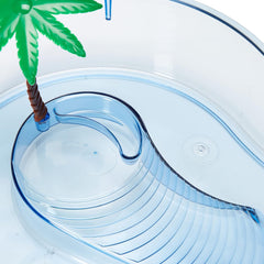 Lee's Turtle Lagoon, Kidney w/ Plant, 14-Inch by 10-1/8-Inch by 3-Inch