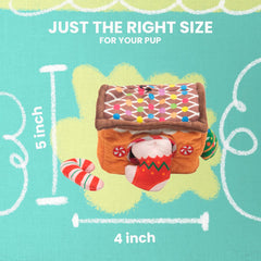 Snugarooz Hide & Seek House with Repair Patch - 4-in-1 Plush Dog Toy Set Made from Recycled Bottles - Engaging Interactive Fun