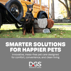 Dog Gone Smart Dirty Dog Doormat - Fast Drying Rug with Super Gripper Backing for Clean Floors - Super Absorbent and Machine Washable Mat for Muddy Paws - Bermuda Blue , 35In X 26 in