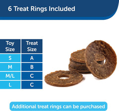 PetSafe Busy Buddy Bouncy Bone Dog Toy - Treat-Holding Toys for Dogs- Scented for Enhanced Sensory Stimulation- Rigorously Tested Ingredients- for Aggressive Chewers- Treat Refills Available - M/L