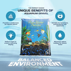 Midnight Glo Aquarium Gravel - 5 lbs - Non-Toxic, Colorfast, Vibrant Substrate for Aquariums, Terrariums, Ponds & Crafts